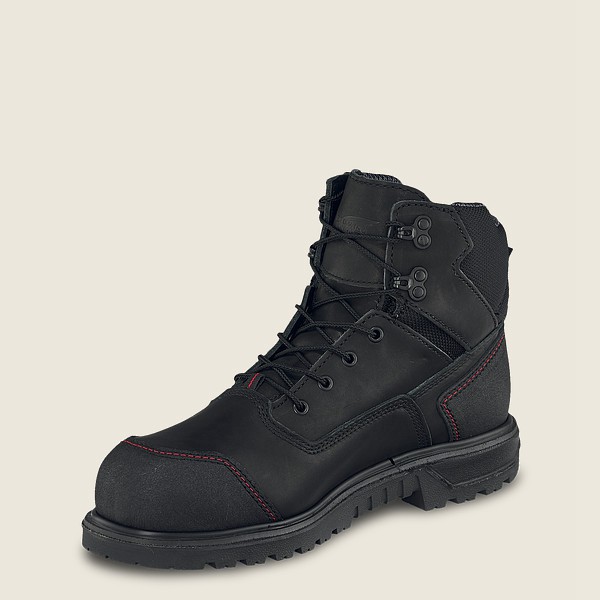 Red Wing Safety Boots Brnr Xp - 6-Inch Waterproof Toe - Svart/Grå - Herre 5681-CQNZD